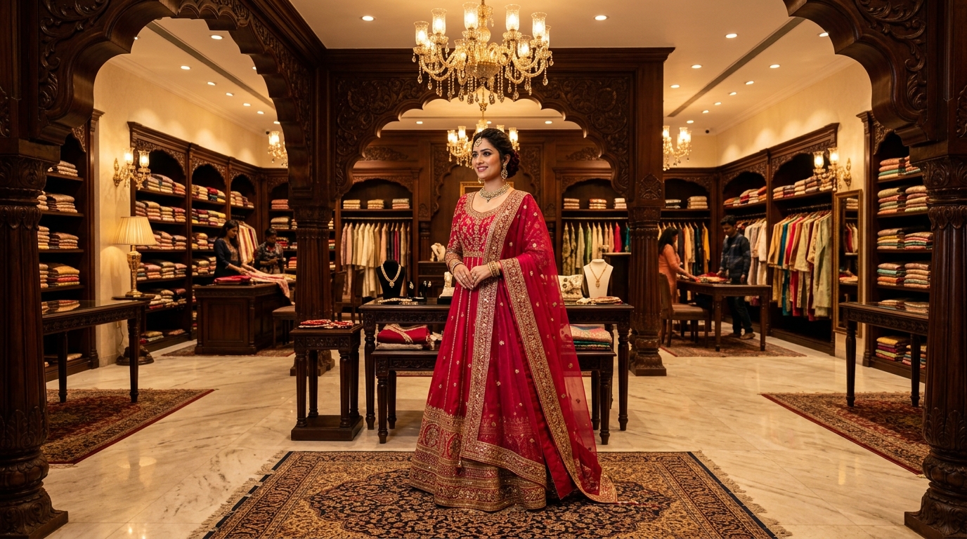 Kridha Cloth House - Traditional Indian Designer Suits Elegance
